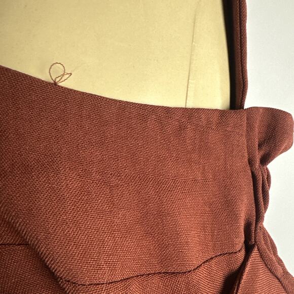 NANUSHKA RILEY BUTTON DOWN DRESS WITH FRINGE Size Small Red - Picture 8 of 13